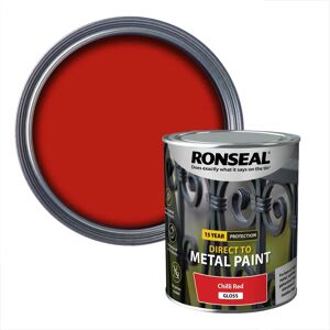 Ronseal Chilli Red Fence & Metal Paint - 9L Ronseal Chilli Red Fence & Metal Paint - 9L