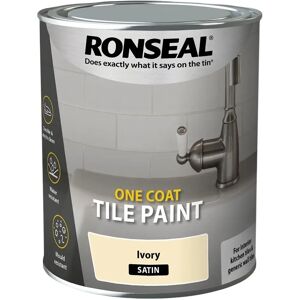 Ronseal One Coat Tile Paint Ivory - Satin - Tile Paint Ronseal One Coat Tile Paint Ivory - Satin - Tile Paint