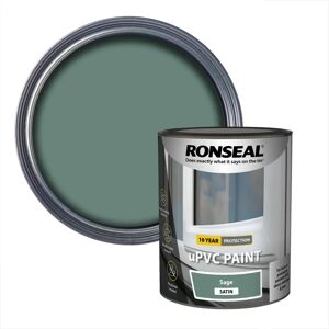 Ronseal Sage Satin uPVC Paint - Durable & Weatherproof Ronseal Sage Satin uPVC Paint - Durable & Weatherproof