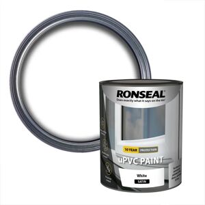 Ronseal White Satin UPVC Paint - 750ml Ronseal White Satin UPVC Paint - 750ml
