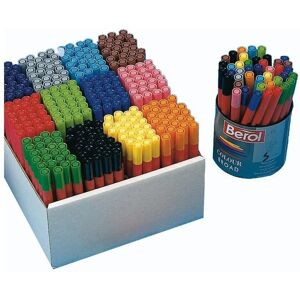 Berol Model 2057598 Assorted Markers - Large Tip, Washable Ink, 14 Day Cap-Free Berol Model 2057598 Assorted Markers - Large Tip, Washable Ink, 14 Day Cap-Free