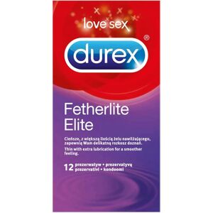 Durex Fetherlite Elite - Ultra-tynde kondomer - 12 stk Durex Fetherlite Elite - Ultra-tynde kondomer - 12 stk