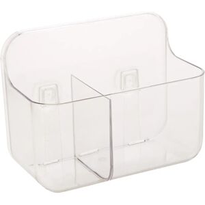 Addis Invisifix Toothbrush Holder - Clear - Bathroom Storage Addis Invisifix Toothbrush Holder - Clear - Bathroom Storage