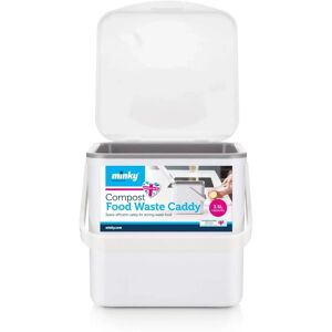 Minky White Food Waste Caddy - Food Waste Caddy Minky White Food Waste Caddy - Food Waste Caddy
