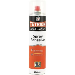 Tetrion Spray Glue - Flexible Adhesive - Fast Drying - 400ml Tetrion Spray Glue - Flexible Adhesive - Fast Drying - 400ml