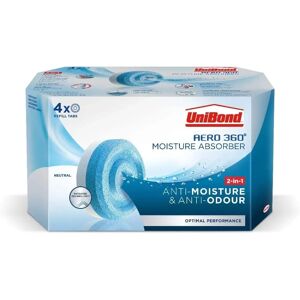 UniBond AERO 360 Moisture Absorber & Neutral Refill Tab - 450g - White & Blue UniBond AERO 360 Moisture Absorber & Neutral Refill Tab - 450g - White & Blue