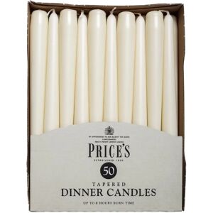 Prices Ivory Tapered Dinner Candles Pack of 50 - Candles Prices Ivory Tapered Dinner Candles Pack of 50 - Candles