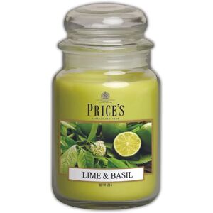 Price's Large Lime & Basil Candle - Candle Price's Large Lime & Basil Candle - Candle