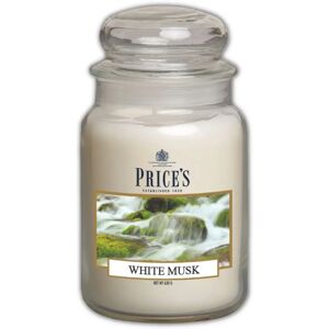 Price's White Musk Large Glass Candle - Candle Price's White Musk Large Glass Candle - Candle