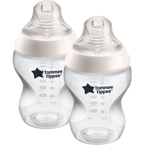 Tommee Tippee - Baby Bottle Set - Anti-colic, Natural Feel - 2x260ml Tommee Tippee - Baby Bottle Set - Anti-colic, Natural Feel - 2x260ml