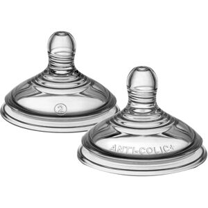 Tommee Tippee Advanced Anti-Colic Medium Flow Baby Bottle Teats - Breast Like, Pack of 2 Tommee Tippee Advanced Anti-Colic Medium Flow Baby Bottle Teats - Breast Like, Pack of 2