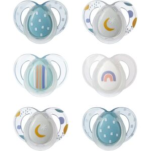 Tommee Tippee Nighttime Dummies - Glow in the dark - 6-18 months - Set of 6 Tommee Tippee Nighttime Dummies - Glow in the dark - 6-18 months - Set of 6