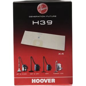 Hoover H39 Vacuum Bags - Pack of 5 - Compatible with Dry & Wet Models Hoover H39 Vacuum Bags - Pack of 5 - Compatible with Dry & Wet Models