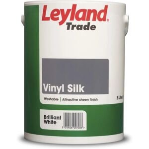 Leyland Trade Vinyl Silk Brilliant White 5l Paint - Interior Paint Leyland Trade Vinyl Silk Brilliant White 5l Paint - Interior Paint