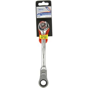 Draper 6860 15mm Combination Spanner with Flexible Head and Double Ratcheting - Combination Spanner Draper 6860 15mm Combination Spanner with Flexible Head and Double Ratcheting - Combination Spanner