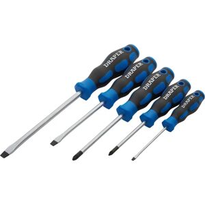 Draper Chrome Vanadium Steel Soft Grip Screwdriver Set - 09783 Draper Chrome Vanadium Steel Soft Grip Screwdriver Set - 09783