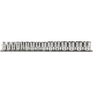 Conjunto de soquetes Draper 16492 - 15 Peças, Métrico, 3/8" Tração Conjunto de soquetes Draper 16492 - 15 Peças, Métrico, 3/8" Tração