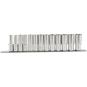 Draper Draper Tools 16500 Juego de enchufes profundos - 1/2" Imperial en rail Draper Draper Tools 16500 Juego de enchufes profundos - 1/2" Imperial en rail