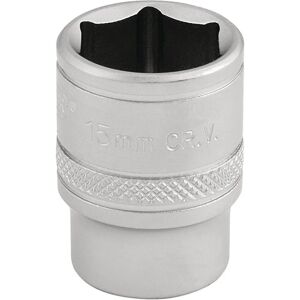 Conjunto de soquetes Draper 16541 - 6 Pontos 15mm 3/8" Acoplamento Conjunto de soquetes Draper 16541 - 6 Pontos 15mm 3/8" Acoplamento