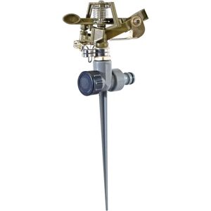 Aspersor de impulso Draper 25091 - Riega círculos o semi-círculos hasta 14m - Construcción metálica de alta calidad Aspersor de impulso Draper 25091 - Riega círculos o semi-círculos hasta 14m - Construcción metálica de alta calidad