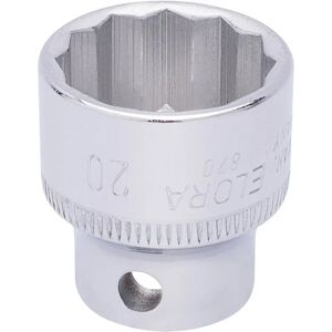 Draper Elora 20mm 3/8" Square Drive Bi-Hexagon Socket - Socket Set Draper Elora 20mm 3/8" Square Drive Bi-Hexagon Socket - Socket Set