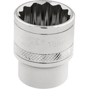 Draper 32786 12-Point Steeksleutelset - 3/8" Aandrijving, 18mm Draper 32786 12-Point Steeksleutelset - 3/8" Aandrijving, 18mm