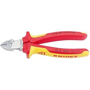 Knipex 14 26 160SB VDE Fully Insulated Diagonal Wire Strippers and Cutters - Wire Strippers and Cutters Knipex 14 26 160SB VDE Fully Insulated Diagonal Wire Strippers and Cutters - Wire Strippers and Cutters