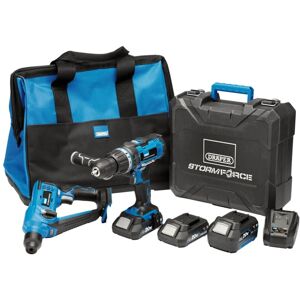 Draper Storm Force 20V Cordless Kit - Power Tool Set Draper Storm Force 20V Cordless Kit - Power Tool Set