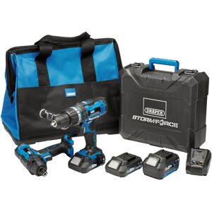 Draper Storm Force 20V Cordless Impact Kit - Impact Driver & Drill Draper Storm Force 20V Cordless Impact Kit - Impact Driver & Drill