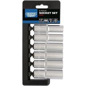 Zestaw nasadek Draper 50424 - Głęboki, 6 sztuk Zestaw nasadek Draper 50424 - Głęboki, 6 sztuk