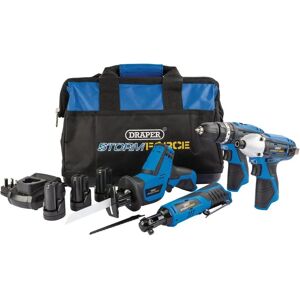 Draper Storm Force 10.8V Power Drill Set - 4 Pack & 3 Batteries Draper Storm Force 10.8V Power Drill Set - 4 Pack & 3 Batteries