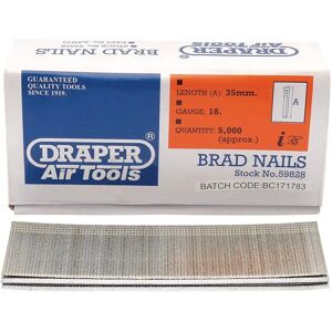 Draper Tools 59828 Nails - 35mm Brad Nails - Nails Draper Tools 59828 Nails - 35mm Brad Nails - Nails