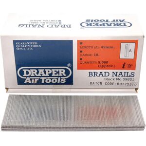 Clavos Draper 59831 - Clavos finos de 45mm - 5000 unidades Clavos Draper 59831 - Clavos finos de 45mm - 5000 unidades