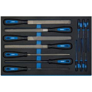 Draper 63513 Hand File Set - Durable High-Carbon Steel, EVA Tray Draper 63513 Hand File Set - Durable High-Carbon Steel, EVA Tray