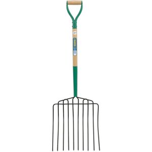 Draper 63578 Manure Fork - 10 Prongs with Wood Shaft & MYD Handle Draper 63578 Manure Fork - 10 Prongs with Wood Shaft & MYD Handle