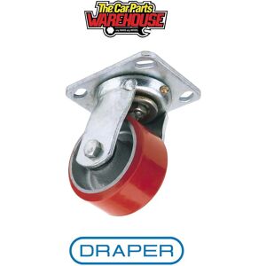 Draper 65529 Rueda de poliuretano de 160mm Diámetro con Placa Giratoria - Pesada - Rueda Draper 65529 Rueda de poliuretano de 160mm Diámetro con Placa Giratoria - Pesada - Rueda
