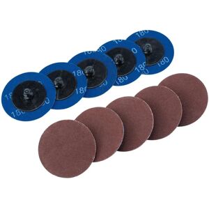 Draper Tools 75612 Aluminium Oxide Sanding Discs - 50mm, 180 Grit, Pack of 10 Draper Tools 75612 Aluminium Oxide Sanding Discs - 50mm, 180 Grit, Pack of 10
