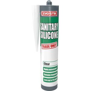 Evo-Stik Sanitary Clear Silicone Sealant - 290ml Evo-Stik Sanitary Clear Silicone Sealant - 290ml