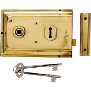 Yale P334 Brass Rim Lock - Internal Door Security Yale P334 Brass Rim Lock - Internal Door Security