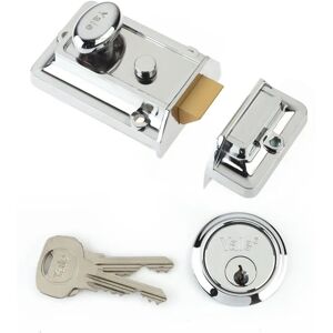 Yale P-77-CH-CH-60 - Nightlatch - 60mm - Chrome - Security Yale P-77-CH-CH-60 - Nightlatch - 60mm - Chrome - Security