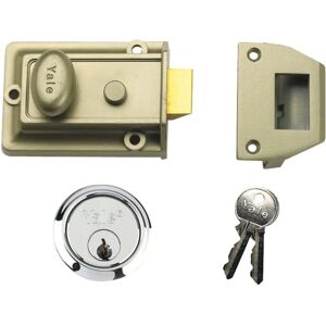 Yale YAL77ENBSC 60mm Nickel Brass Nightlatch - Nightlatch Yale YAL77ENBSC 60mm Nickel Brass Nightlatch - Nightlatch