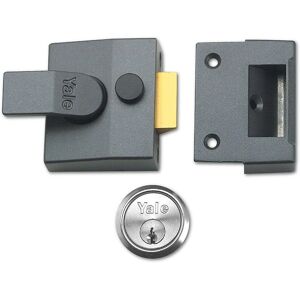 Yale YAL85DMGSC Deadlocking Nightlatch - Satin Chrome - Deadlocking Nightlatch Yale YAL85DMGSC Deadlocking Nightlatch - Satin Chrome - Deadlocking Nightlatch