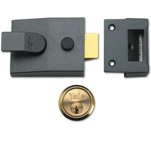Yale Deadlock Nightlatch - 89DMGPB - Brass, Grey - Deadlock Nightlatch Yale Deadlock Nightlatch - 89DMGPB - Brass, Grey - Deadlock Nightlatch