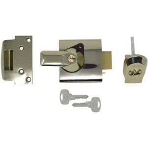 Yale Locking Nightlatch - Brass Finish & Cylinder - 40 mm Backset - 2 Keys - Nightlatch Yale Locking Nightlatch - Brass Finish & Cylinder - 40 mm Backset - 2 Keys - Nightlatch