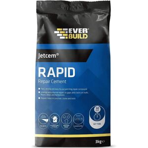 Everbuild Everbuild Jetcem Rapid Repair Cement - Grey 3 Kilo Everbuild Everbuild Jetcem Rapid Repair Cement - Grey 3 Kilo