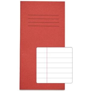 Rhino 8 X 4" Exercise Book - 32 Pages, Ruled, Red, Pack of 100 Rhino 8 X 4" Exercise Book - 32 Pages, Ruled, Red, Pack of 100