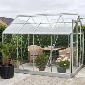 Halls Greenhouse 6x8 - Small Greenhouse - Durable Aluminium - Green Halls Greenhouse 6x8 - Small Greenhouse - Durable Aluminium - Green