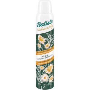 Batiste Naturel Thé Vert & Camomille Shampooing Sec pour Cheveux Normaux (200ml) Batiste Naturel Thé Vert & Camomille Shampooing Sec pour Cheveux Normaux (200ml)