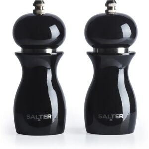 Salter Molinillos de Sal y Pimienta Brillo Alto Negro - Molinillos de Sal y Pimienta Salter Molinillos de Sal y Pimienta Brillo Alto Negro - Molinillos de Sal y Pimienta