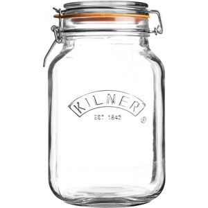Kilner Square 1.5 Litre Clip Top Jar Set of 6 - Storage Jar Kilner Square 1.5 Litre Clip Top Jar Set of 6 - Storage Jar